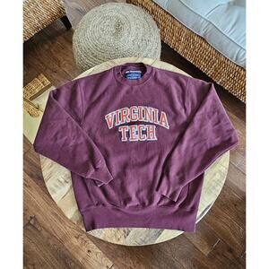 Virginia Tech Vintage Reverse Weave Champion Sweatshirt Size S Hokies